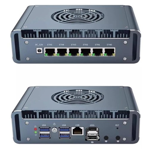Micro Firewall Appliance, 6 i226-V 2.5Gbe LAN Ports, Fanless Mini PC Intel Co... - 第 5/9 張圖片