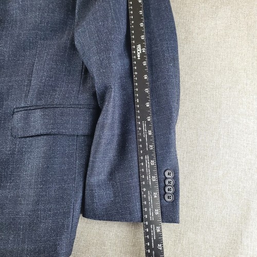 JB Britches Loro Piana Silk Air Blazer Mens 48 R Blue Wool Cashmere Silk Jacket  - Picture 15 of 18