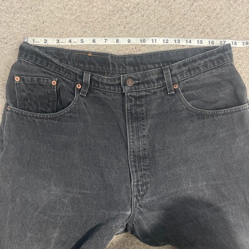 Jeans Levis 560 Vintage Para Hombre W38 L30 Negro Calce Cónico Hecho en EE. UU. Denim - Imagen 12 de 16