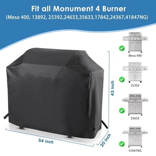 Grillabdeckung für Monument 4 Brenner Grills, für Monument Mesa 400, 25392, 24633... - Bild 2 von 8