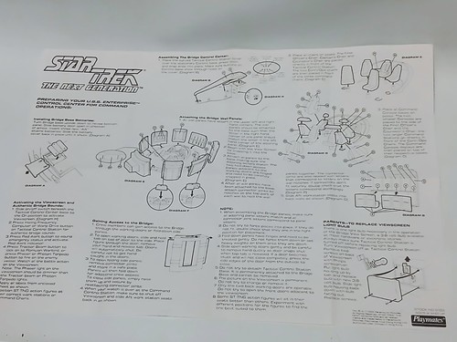 Star Trek Bridge Playset TNG Electronic Lights & Sound Effects Playmates Toys - Picture 16 of 24