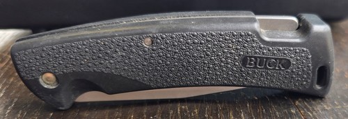 Coltello BUCK 450 C 1994 Lockback impugnatura manico gomma testurizzata molto affilato - Foto 10 di 12