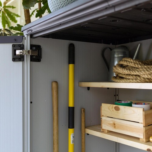 Keter Premier Tall 1400L Outdoor Storage Cupboard 5x3ft Weatherproof Lockable - Picture 4 of 9