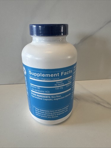 B6 100MG 300 Vegetable Capsules by The Vitamin Shoppe Amino Acid Metabolism 8/26 - Picture 3 of 7
