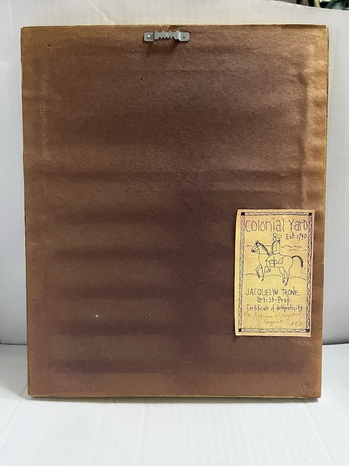 Impressão numerada assinada por Jacquelyn Trone Sra. Certificado de autenticidade Ketcham & Daughter” 14,5” - Imagem 3 de 4