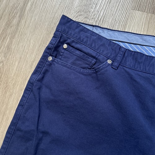 Peter Millar Herren 40x29 Chino Golf Hose Blau Canvas Stretch Krone 5 Pocket - Bild 4 von 10