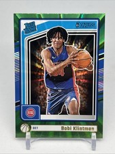 2024-25 Panini Donruss Basketball Green Laser Rated Rookie Bobi Klintman #207