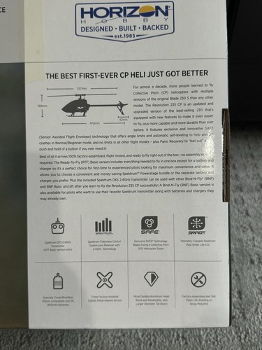 Blade Revolution 235 CP RTF COMBO W/Smart G2 Battery with SAFE/Rescue - BLH01400 - Picture 8 of 8