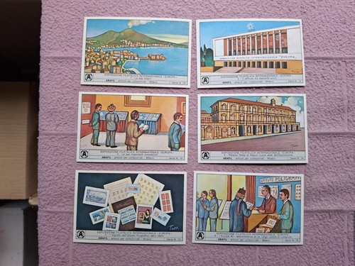 COMPLETE SET - ABAFIL - SERIE 14  - ESPOSIZIONE FILETELICA ( 6 CARDS)   VG - Foto 1 di 2
