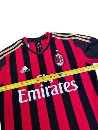 100% Authentic Adidas Ac Milan 2013/2014 Home Match Jersey Youth Large - Picture 4 of 10