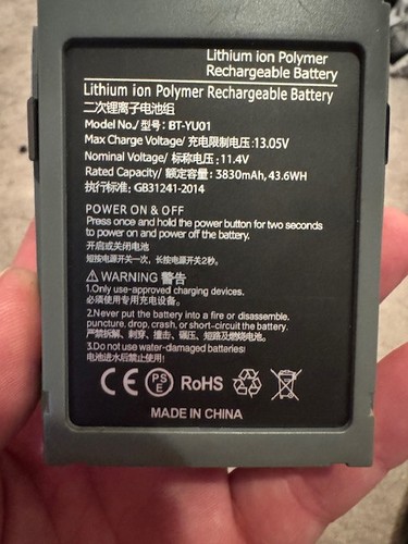 Genuine DJI Mavic Pro Intelligent Flight Battery FB1-3830 Ships from U.S. - Picture 2 of 5