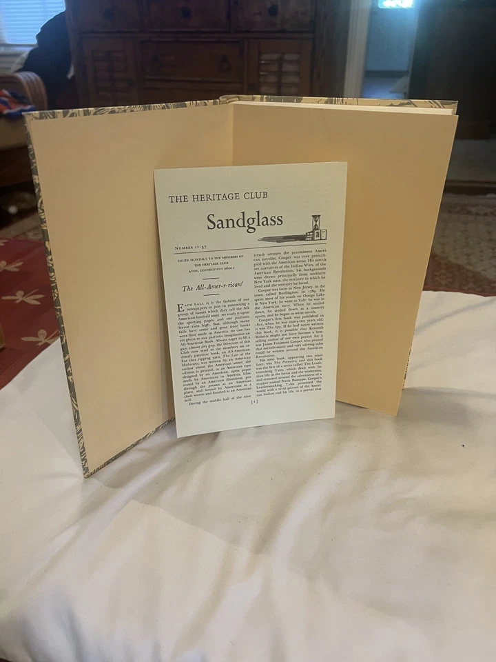 1932, The Last of the Mohicans, Cooper, Heritage Press, Slipcover, MINT Foto 3 de 4