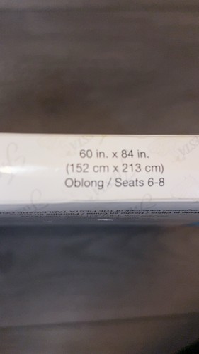 Fiesta Vajilla Interior Exterior Mantel Azul Blanco Floral Nuevo En Paquete - Imagen 4 de 5