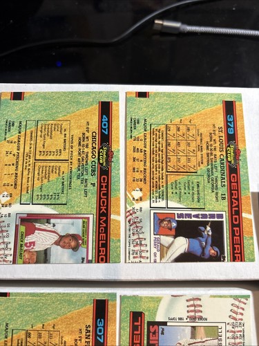 1991 Stadium Club Error-miscut Misprint Lot - Picture 7 of 9