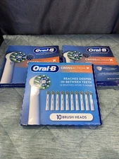 3 Box,s Oral-B CrossAction Electric Toothbrush Replacement Brush Heads 30 Count