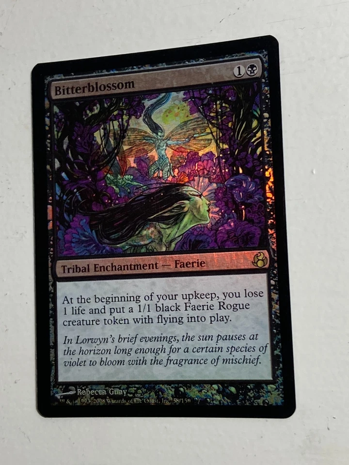 FOIL Bitterblossom Morningtide MTG English See Pics! - Image 4 of 4