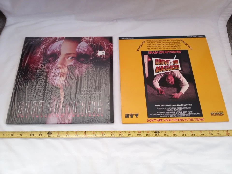 LOT OF 2 Laserdisc Rare Horror Slasher Gore Cult Classic LOT, DRIVE IN MASSACRE. Foto 2 de 4