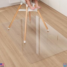 3' x 5' Transparent No Slip Waterproof Vinyl Area Mat, Easy Clean Splat Mat, 1pc