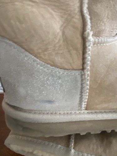 UGG Australia klassisch hoher Wildlederstiefel aus Lammfell hellbraun Damengröße 9 US 5815 - Bild 10 von 10