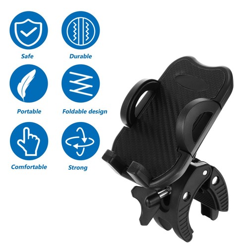 Rundrohrklemme Mobiltelefonhalter Scooter Mount Fahrrad Telefonhalterhalter - 第 10/12 張圖片