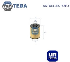 2501700 MOTOR ÖLFILTER UFI NEU OE QUALITÄT