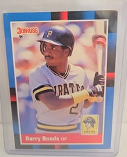 1988 Donruss - Barry Bonds #326 Last line begins with former