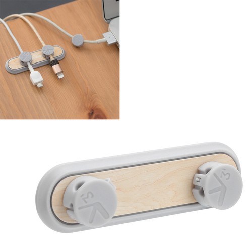 (Cherry Wood Color)Magnetic Cable Clips Multipurpose Desktop Cord Management AM - Afbeelding 2 van 20