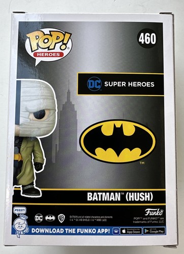 Funko Pop 442 Hush DC Batman 2022 Winter Con Shared Exclusive W/ Protector - Picture 3 of 6