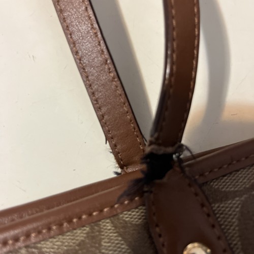 Coach F58292 City Zip Tote/HANDBAG/ STRAPS ARE WORN/REFLECTS PRICE DISCOUNT - Picture 7 of 10