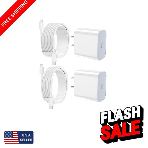 2-Pack Fast Charging USB-C iPhone Charger with 6FT & 10FT Cables Included - 第 1/10 張圖片