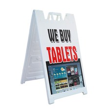 A-frame Sidewalk We Buy Tablets 24" x 36" Double Sided A-Frame Sidewalk Sign