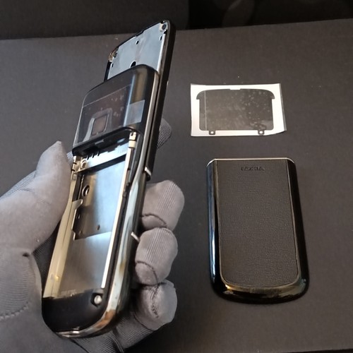 RARE NEW Nokia 8800 Sapphire Arte Black 8800e Parts Full Housing Cover Cases - Picture 5 of 16