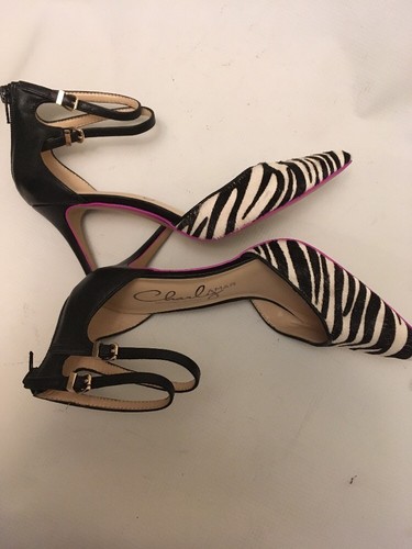 CHARLY AMAR HEELS 7 .5 ZEBRA PRINT DESIGNED IN ITALY - Picture 7 of 12