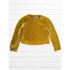 Tommy Bahama Sweater Girls Size X-small 4 Gold Yellow Knit Crewneck