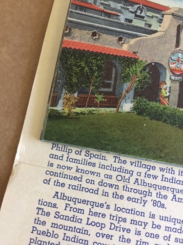 Souvenir Postcard Folder Booklet Albuquerque New Mexico NM Sandia Loop Rd Views - Picture 8 of 12