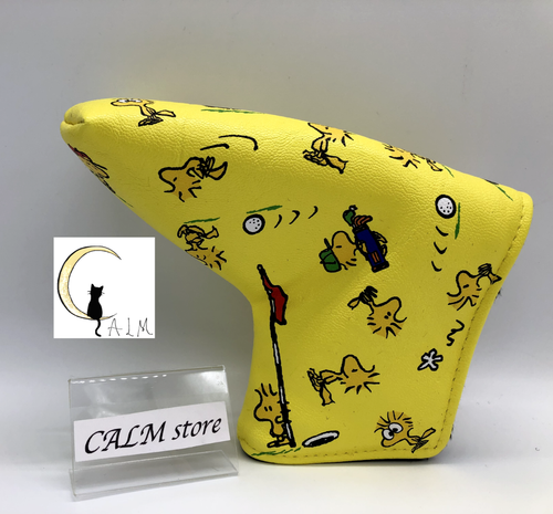 SNOOPY Putter Headcover Yellow H-131 040 LITE GOLF Woodstock JAPAN Brand New - Picture 2 of 22