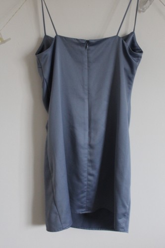 Baby Blue Bridesmaid / Prom / Evening Mini Dress | Size 8 Small | Silky Vibe - Picture 3 of 8