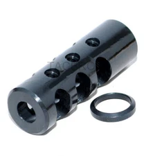 308 All Steel Competition Muzzle Brake 5/8x24 Thread Pitch w/ Washer for .308