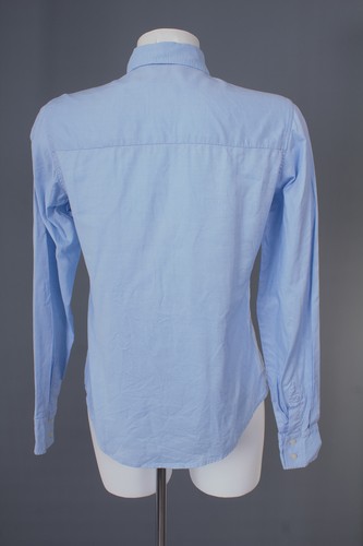 0039 ITALY Bluse Blouse Shirt Baumwolle Damen Gr. S in Blau - Bild 3 von 5