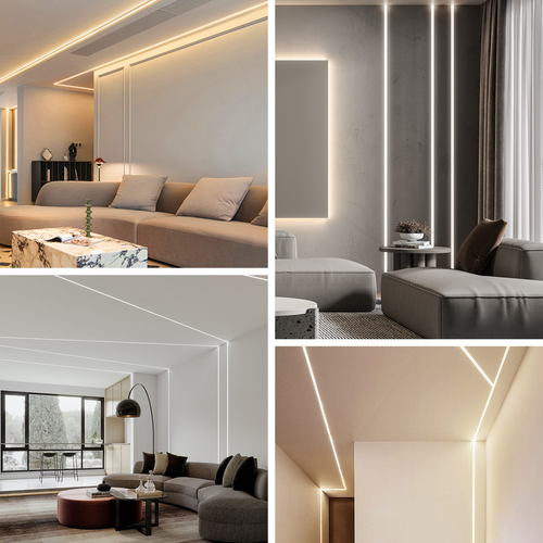 5-100m LED Profil Aluprofil Alu Schiene Leiste Profile für LED-Streifen Eloxiert - Bild 6 von 45