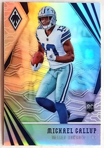 Michael Gallup 2018 Panini Phoenix RC Silver Refractor #126 - Dallas Cowboys