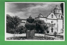 c. 1950 RPPC REAL PHOTO POSTCARD - SAN LUIS REY MISSION - CALIFORNIA - KODAK