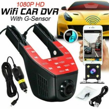 Hidden Camera WiFi 1080P Car DVR Video Recorder Front and Rear Dash Cam G-Sensor