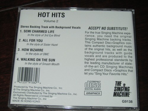 The Singing Machine Karaoke CD+G Hot Hits Volume 2 - Foto 2 di 3