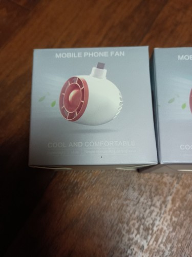 2x Apple iPhone Fan Portable Cellphone Fan Mobile Phone Fan Camping, Off-grid, - Picture 2 of 10