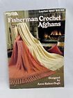 Fisherman Crochet Afghans 6 Pattern Booklet Cable Knit Blanket 1983 Leisure Arts