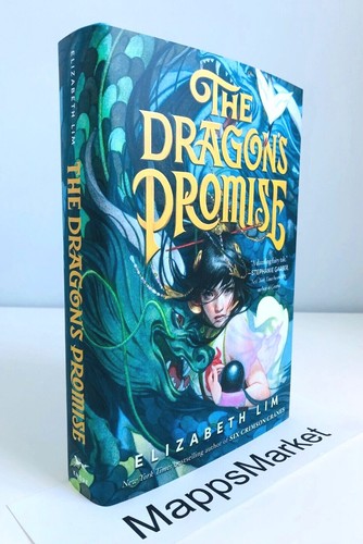 SIGNED The Dragon's Promise by Elizabeth Lim 1st/1st (2022, HC) INSCRIBED w/ PIN - Picture 7 of 12