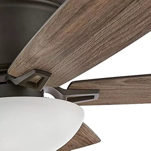 Hampton Bay Melrose 52 in. Indoor LED Hugger Bronze Dry Rated Ceiling Fan - Picture 3 of 9