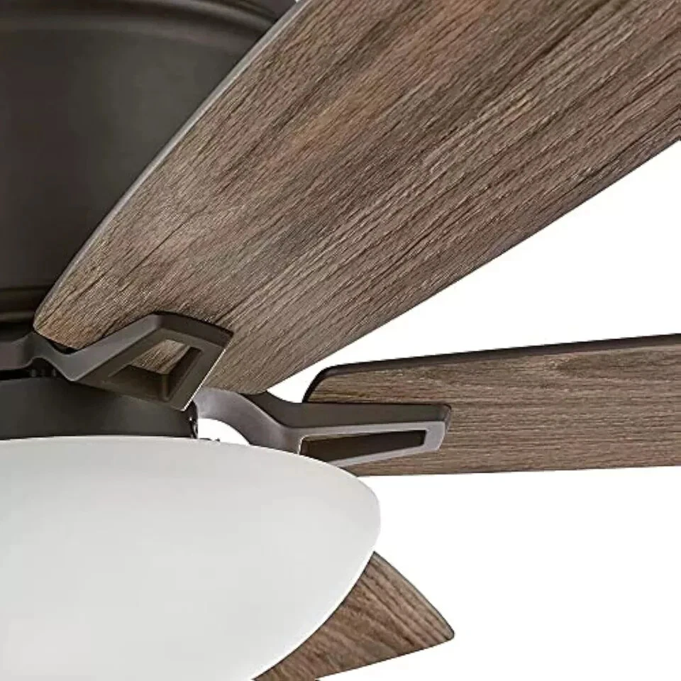 Hampton Bay Melrose 52 in. Indoor LED Hugger Bronze Dry Rated Ceiling Fan - Image 3 of 4