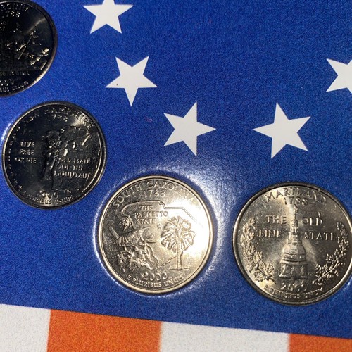 Commemorative Original 13 Colonies State Quarter Coins w/ Album-COA - Picture 14 of 15